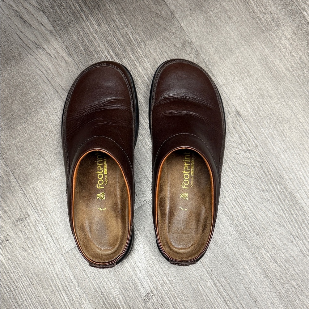 Birkenstock Brown Leather Flats